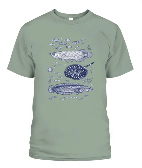 Unisex T-Shirt | Comfort Colors 1717 (US) 90s retro fish + nature 86