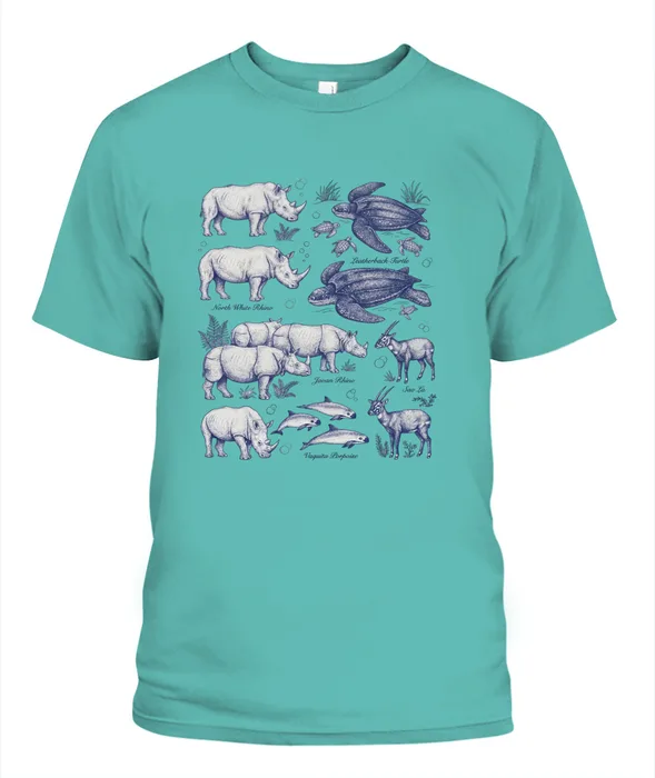 Unisex T-Shirt | Comfort Colors 1717 (US) 90s retro fish + nature 90
