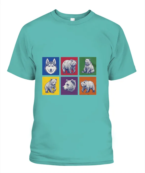 Unisex T-Shirt | Comfort Colors 1717 (US) 90s retro animals + nature 172