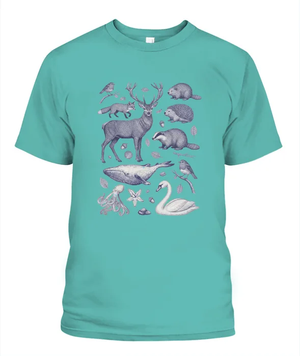 Unisex T-Shirt | Comfort Colors 1717 (US) 90s retro animals + nature 174