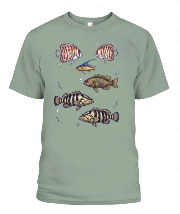 Unisex T-Shirt | Comfort Colors 1717 (US) 90s retro fish + nature 84