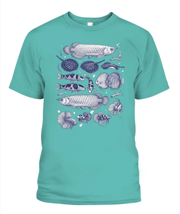Unisex T-Shirt | Comfort Colors 1717 (US) 90s retro fish + nature 80