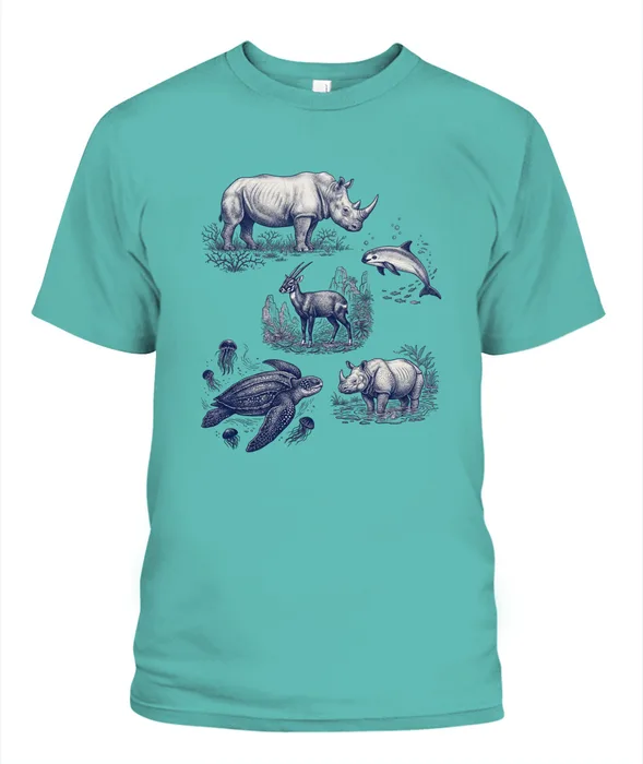 Unisex T-Shirt | Comfort Colors 1717 (US) 90s retro fish + nature 91