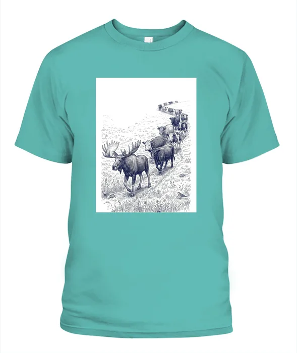 Unisex T-Shirt | Comfort Colors 1717 (US) 90s retro animals + nature 281