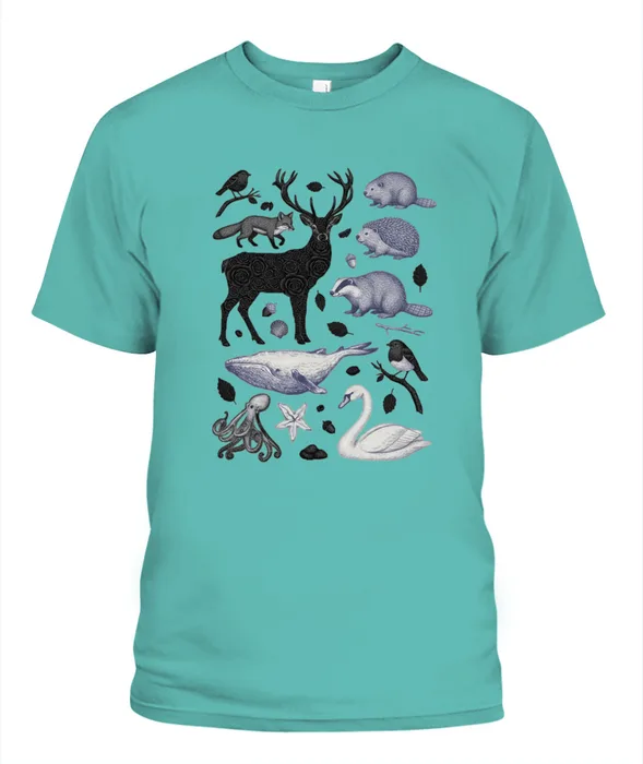 Unisex T-Shirt | Comfort Colors 1717 (US) 90s retro animals + nature 191