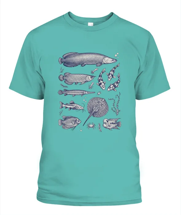 Unisex T-Shirt | Comfort Colors 1717 (US) 90s retro fish + nature 104