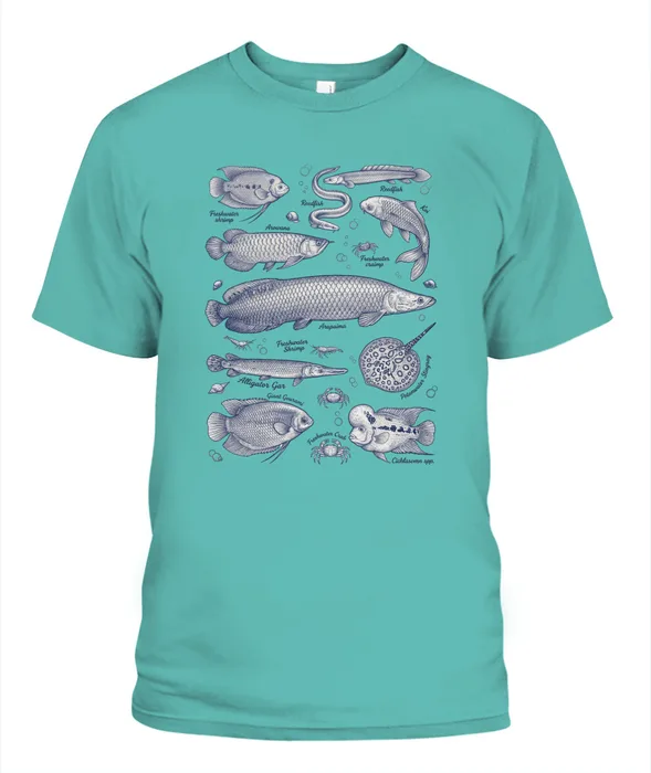 Unisex T-Shirt | Comfort Colors 1717 (US) 90s retro fish + nature 105