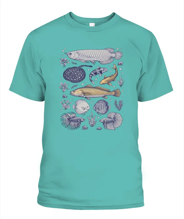 Unisex T-Shirt | Comfort Colors 1717 (US) 90s retro fish + nature 81