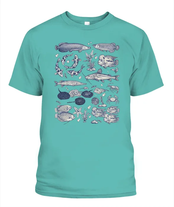 Unisex T-Shirt | Comfort Colors 1717 (US) 90s retro fish + nature 102