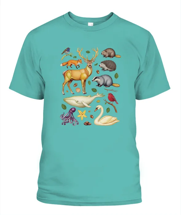 Unisex T-Shirt | Comfort Colors 1717 (US) 90s retro animals + nature 184