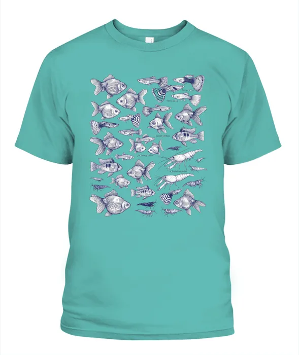Unisex T-Shirt | Comfort Colors 1717 (US) 90s retro fish + nature 76