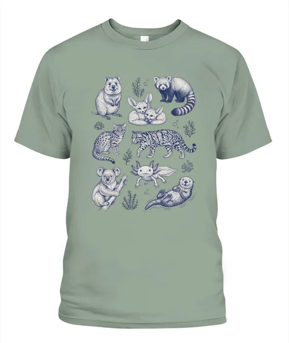 Unisex T-Shirt | Comfort Colors 1717 (US) 90s retro animals + nature 94