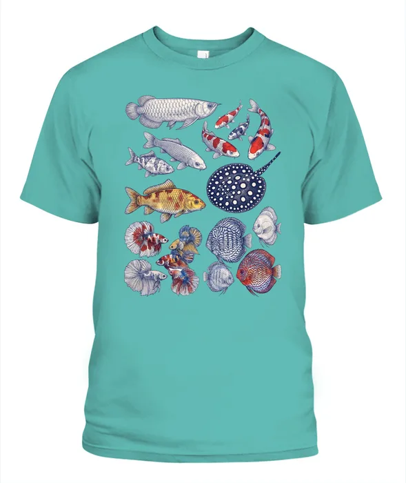 Unisex T-Shirt | Comfort Colors 1717 (US) 90s retro fish + nature 82