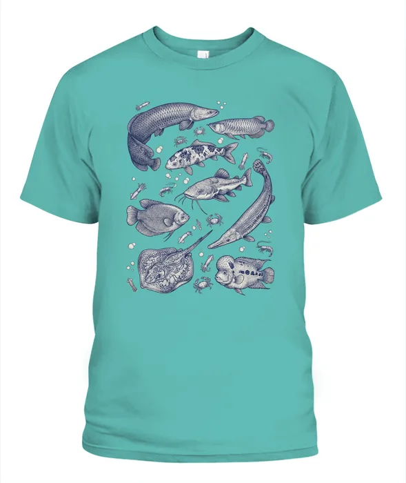 Unisex T-Shirt | Comfort Colors 1717 (US) 90s retro fish + nature 103