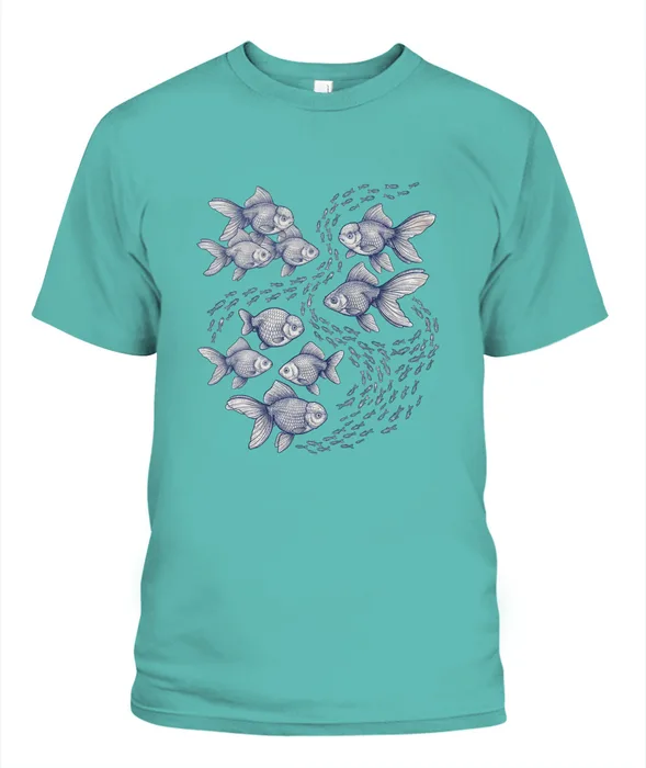 Unisex T-Shirt | Comfort Colors 1717 (US) 90s retro fish + nature 92