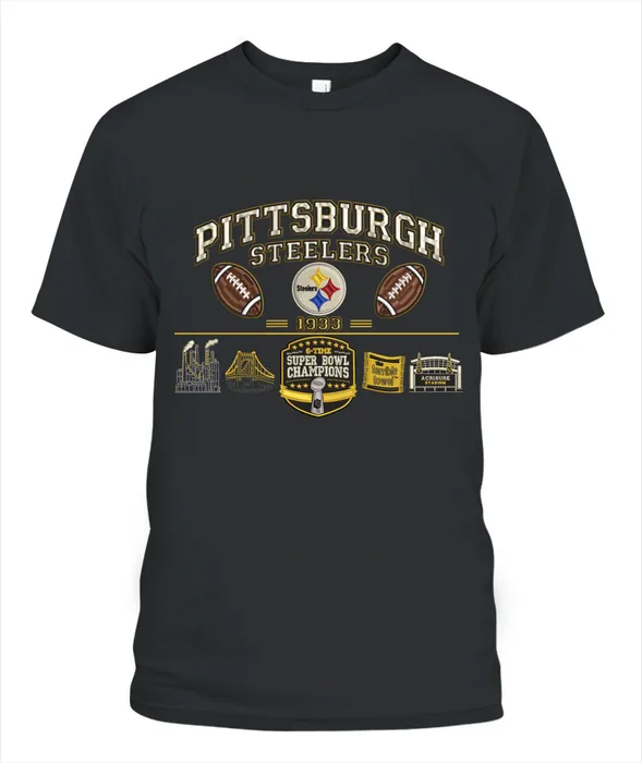Pittsburgh Steelers 1933 Premium Embroidered – 6-Time Super Bowl Champions Heritage Football