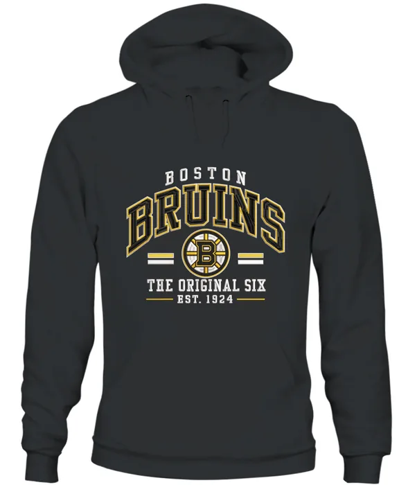 Boston Bruins Original Six Premium Embroidered – Vintage NHL Heritage Est. 1924 Pullover