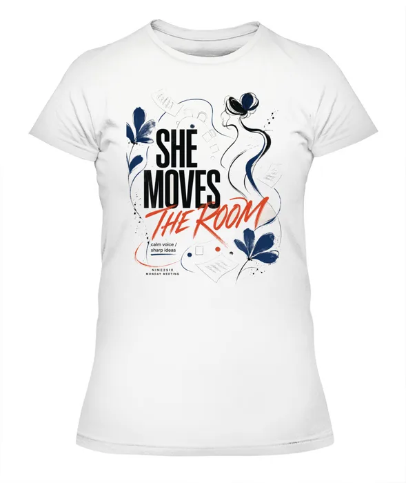 She Moves The Room Fitted Tee