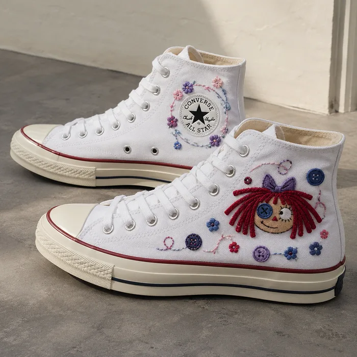 Ragatha V2 - TADC Embroidered High Chuck Shoes