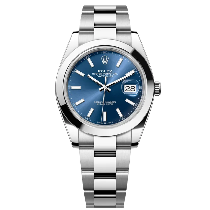 Rolex 126300 Datejust 41 Blue Dial Oyster Bracelet 2021 Full Set Watch (41mm)