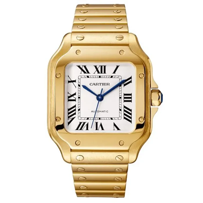 Santos de Cartier Large Automatic 18ct Yellow Gold Bracelet Watch