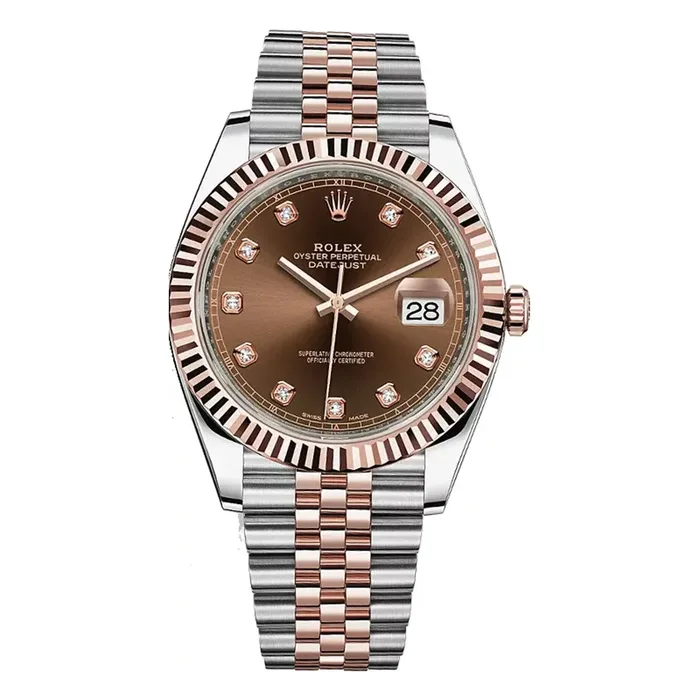 Rolex Datejust watch: Oystersteel and Everose gold - m278271-0026