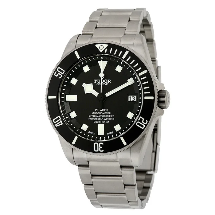 Tudor Pelagos Automatic Black Dial Titanium Men's Watch 25600TN 42mm