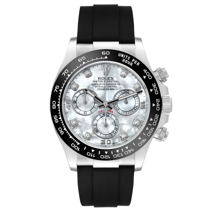 Rolex Daytona 116519 MOP Diamond Dial Mens Watch Box Papers