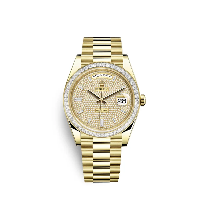Rolex Day-Date 40mm, 18k Yellow Gold, Ref# 228398tbr-0036 Watch