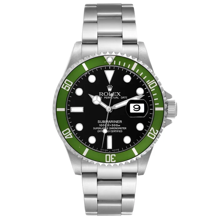 Rolex Submariner Green 50th Anniversary Steel Mens Watch 16610LV Watch