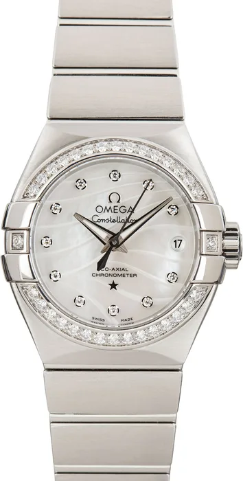 Omega Constellation Diamond Mother of Pearl Dial Ladies Watch