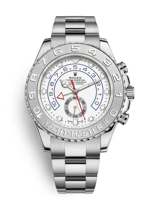 Rolex Yacht-Master II White Dial Automatic Men's 18k White Gold and Platinum Oyster Watch