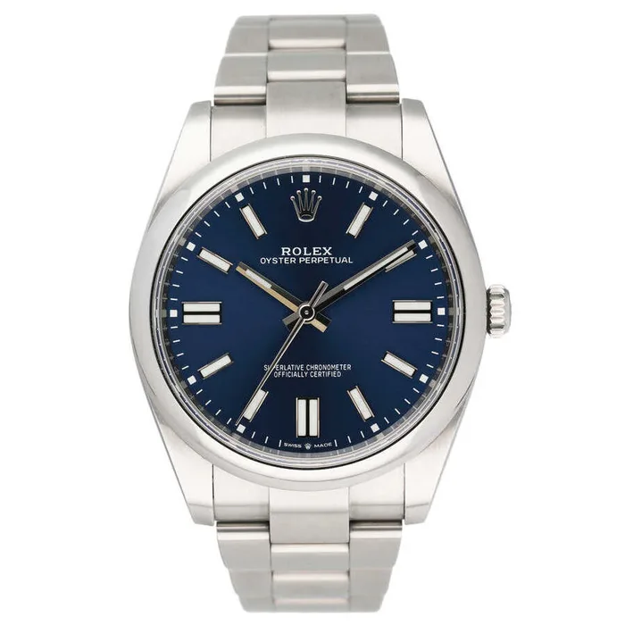 Oyster Perpetual 41 Blue Dial Steel Men's Watch M124300-0003