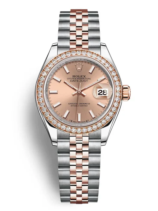 Rolex Lady-Datejust 28, Oystersteel and 18k Everose Gold, Ref# 279381RBR-0023 Watch