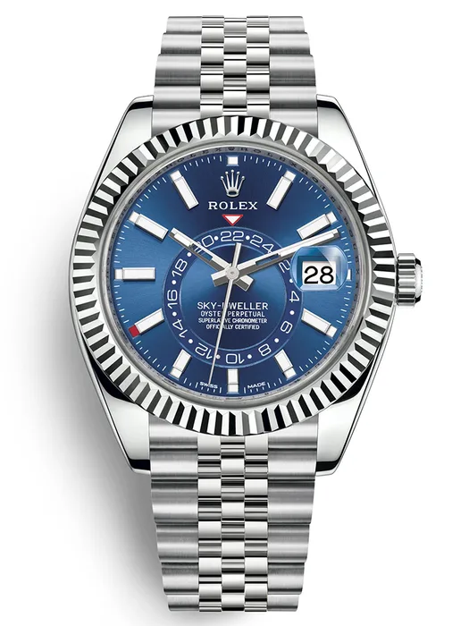 Rolex Sky-Dweller 42mm, Oystersteel and 18k White Gold, Ref# 326934-0004 Watch