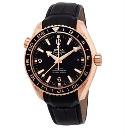Omega Seamaster Planet Ocean 18kt Rose Gold GMT Automatic Men's Watch