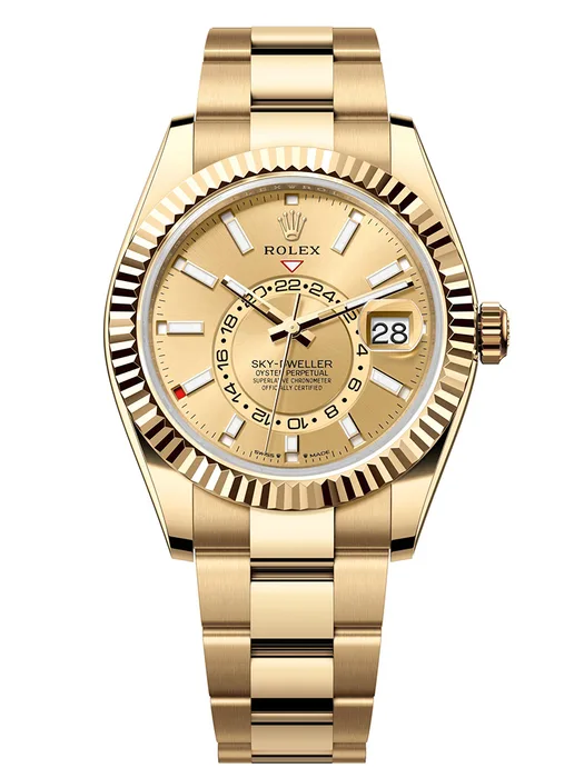 Rolex Sky-Dweller Yellow Gold Champagne Dial Oyster Men's Watch M336938-0001