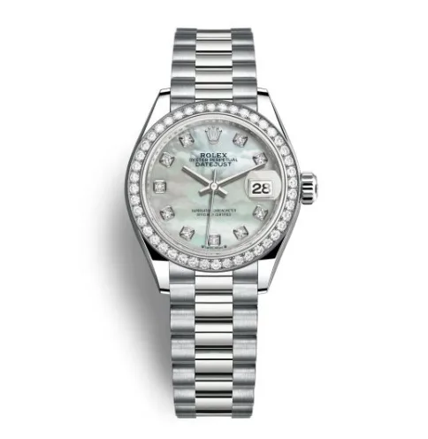 Rolex Lady-Datejust 28mm, 18k White Gold, Ref# 279139rbr-0008 Watch
