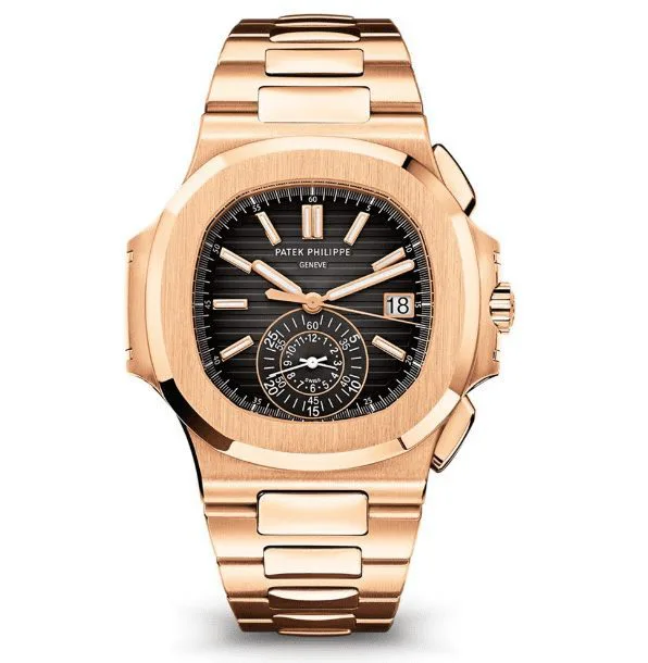 Patek Philippe Nautilus Chronograph Date Rose Gold Men's Watch 5980/1R-001