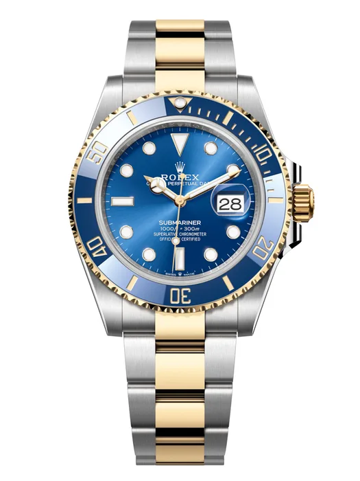 Watches Submariner Date 2023 Submariner Date NEW Two Tone Blue Dial 126613LB