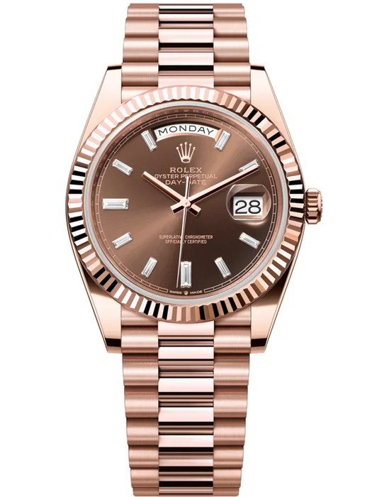 Rolex Day-Date 40 18 ct Everose gold Ref# 228235-0003 Watch