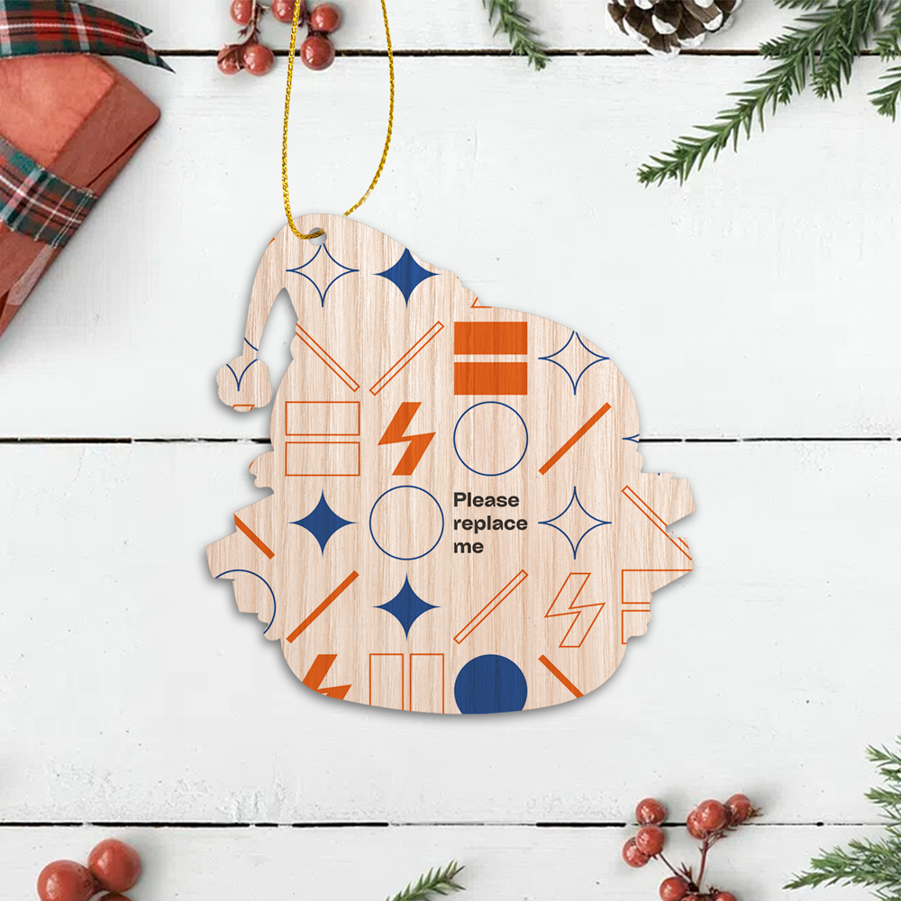 Custom Shaped Wooden Ornament - 2 Sided (VN)