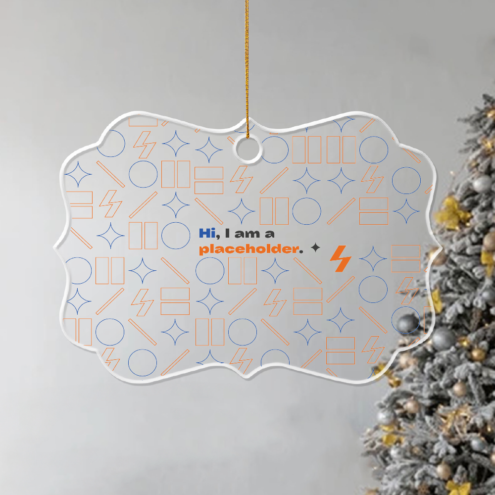 Acrylic Ornament - Medallion (US)