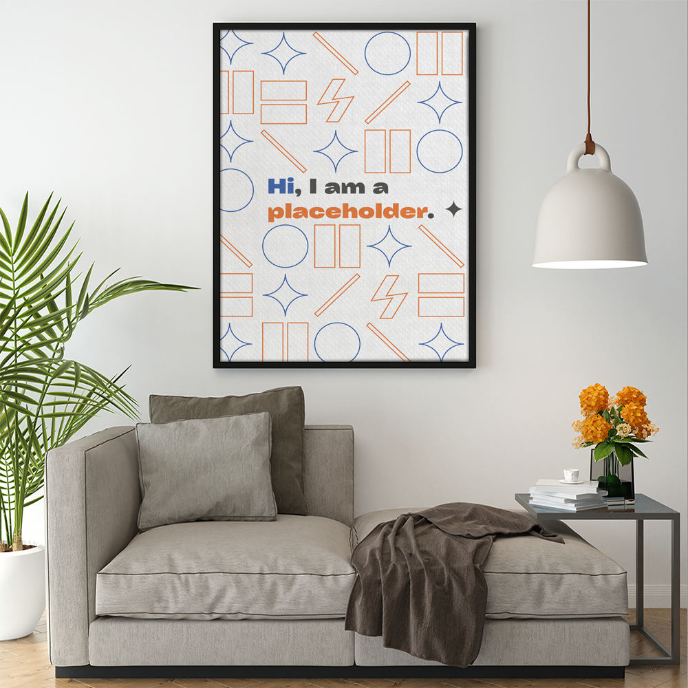 Framed Canvas Print - Portrait 2:3 (US Label)