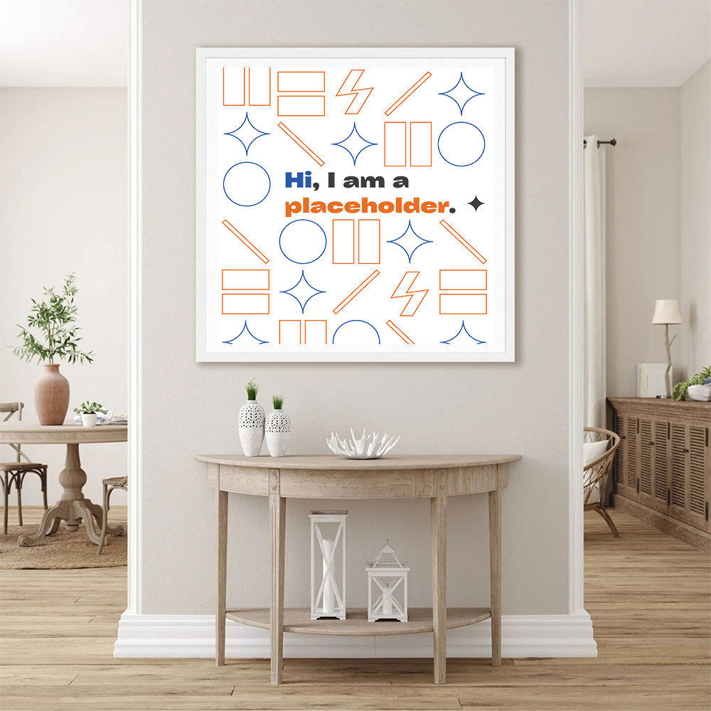 Assembled Framed Textile Art - Square (US)