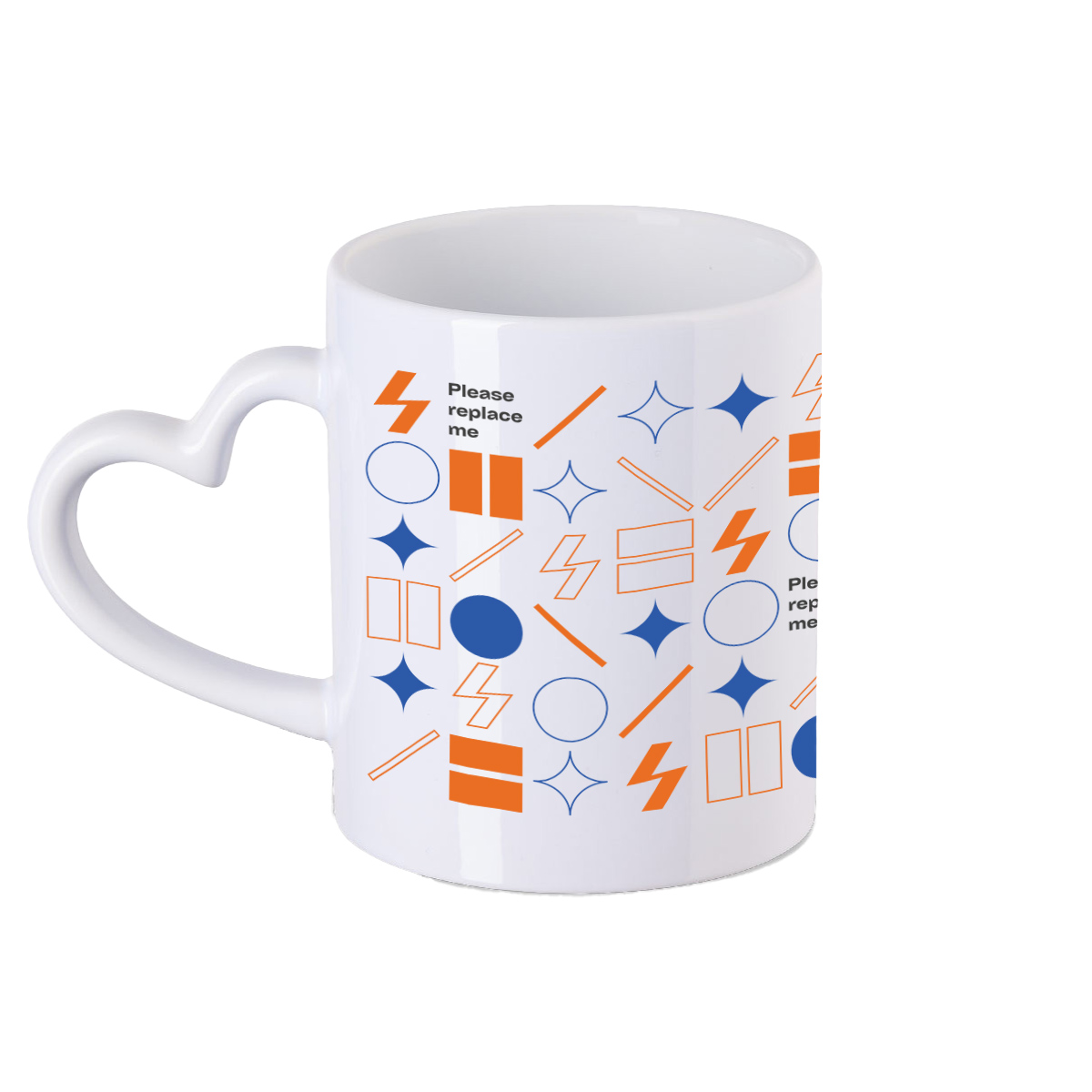 Heart Handle Ceramic Mug 11oz (EU)