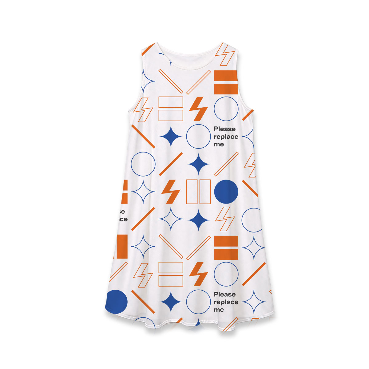 AOP Sleeveless A-Line Pocket Dress (US Label)