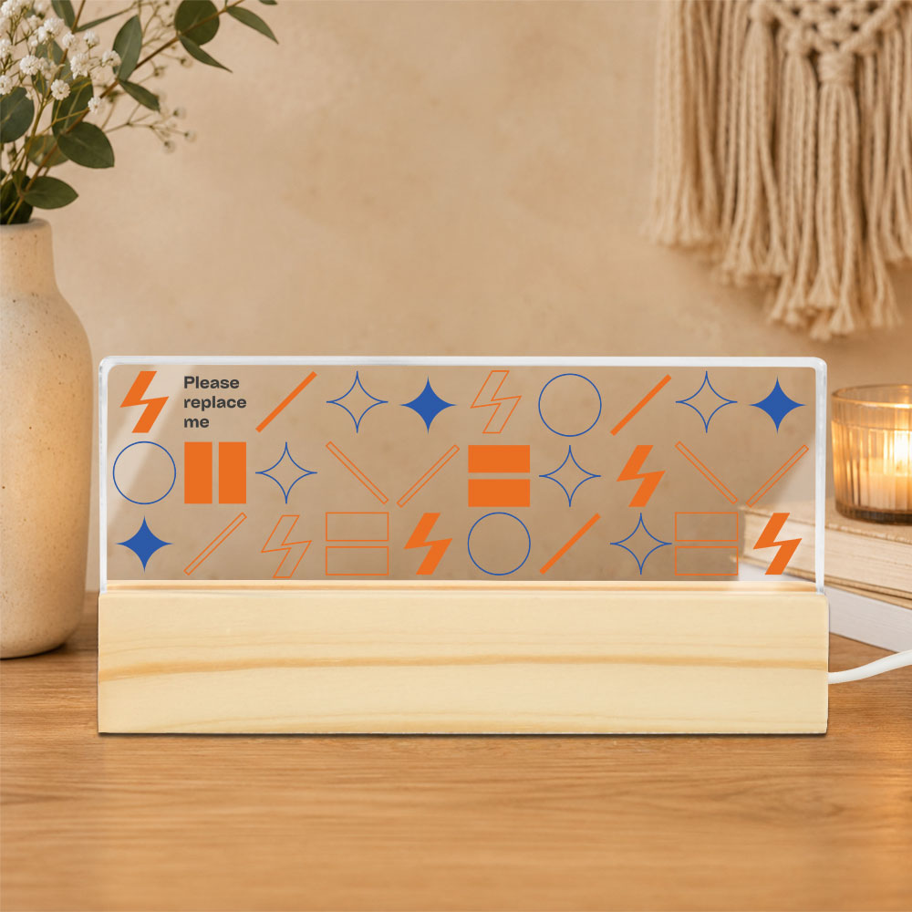 Rectangle Acrylic Night Light - Unprinted Base (US Label)