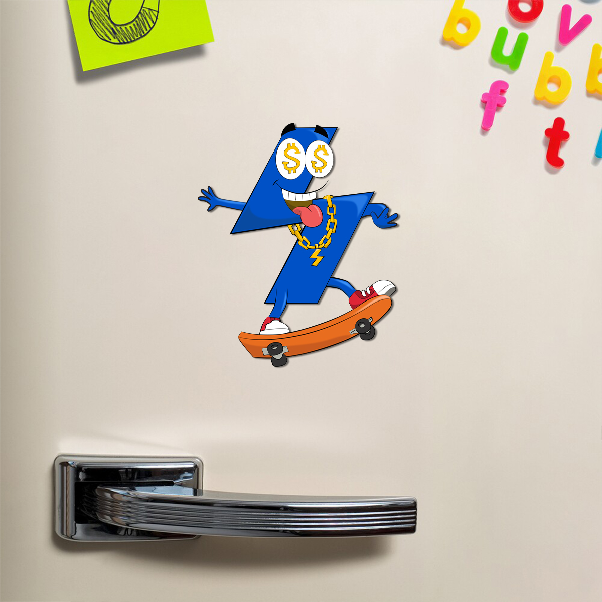 Wooden Fridge Magnet - Custom Shape - 2 Layers (US Label)