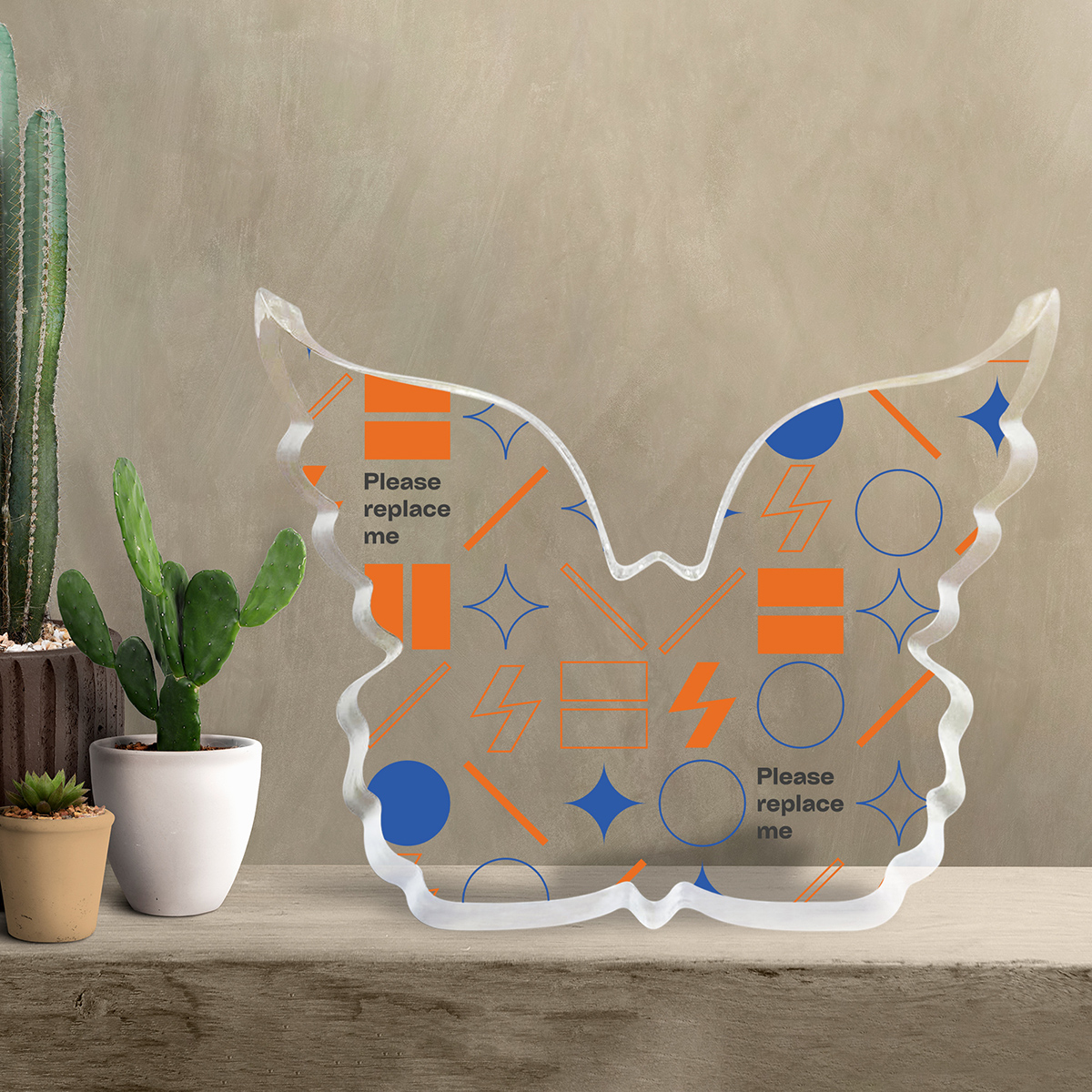 Butterfly Shaped Acrylic Block (VN)